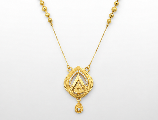 Gold Plated Designer Pendant Necklace For Women