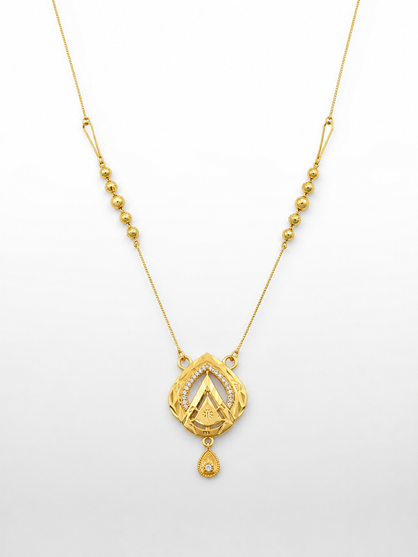 Gold Plated Designer Pendant Necklace For Women